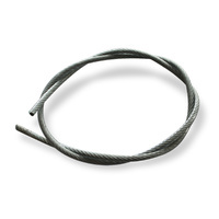 Câble acier galvanisé gainé 7x7 CRISTAL PVC