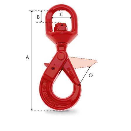 crochet emerillon tournant dimension