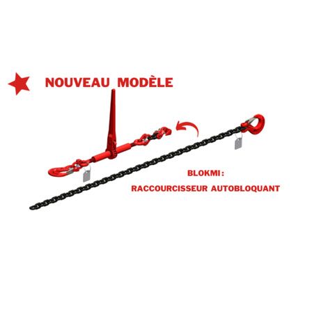 arrimage chaine grade 80 avec raccourcisseur blokmi